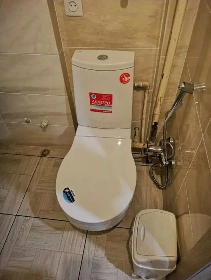 Установка унитаза