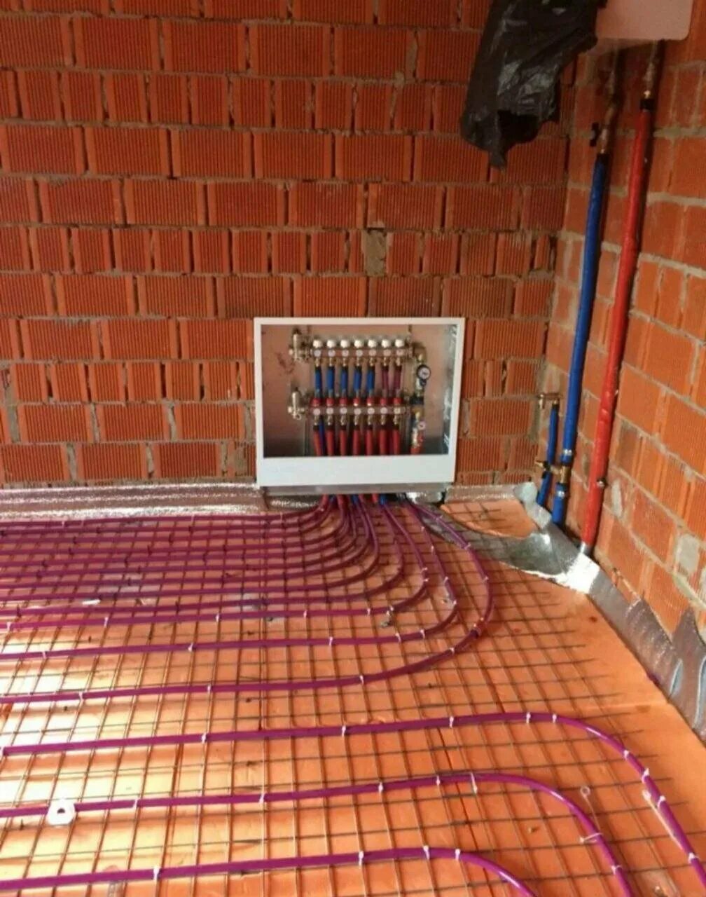 Установка тёплого пола