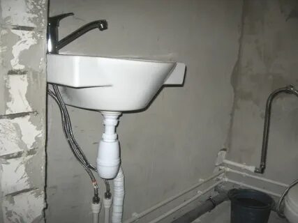 Установка раковины