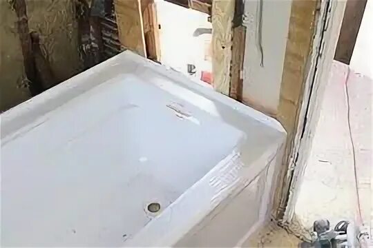 Установка ванны