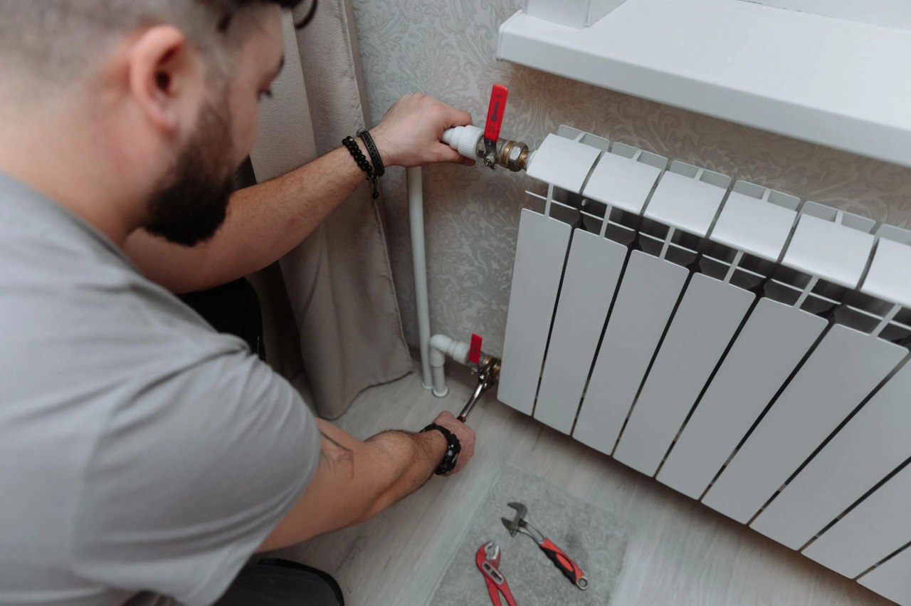 Установка радиатора