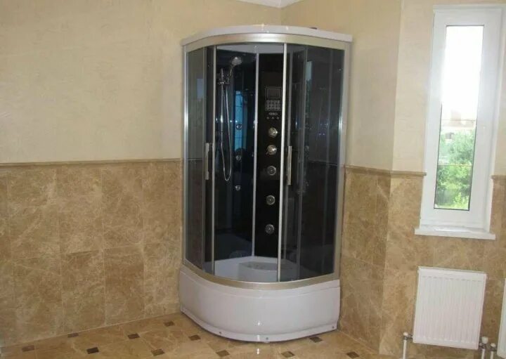 Установка душевой кабины