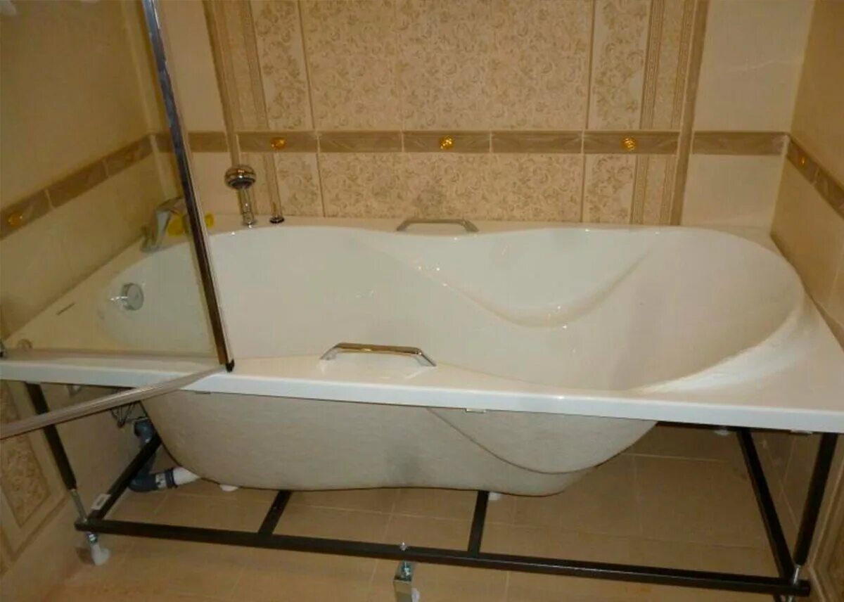 Установка ванны