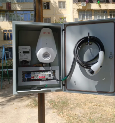 Установка зарядки для электромобилей