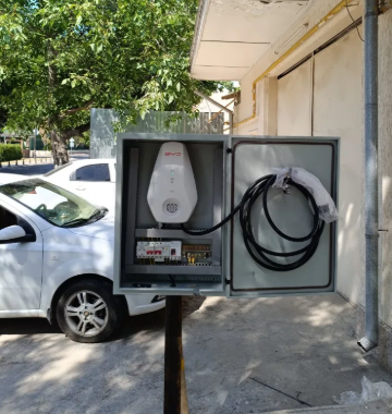 Установка зарядки для электромобилей