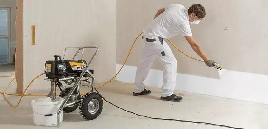 Услуга по нанесению краски распылением