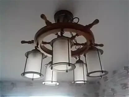 Установка люстры