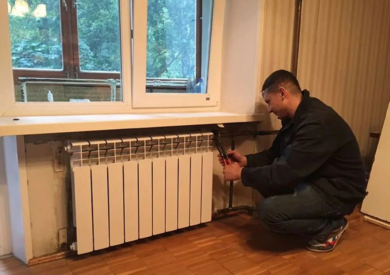 Установка радиатора