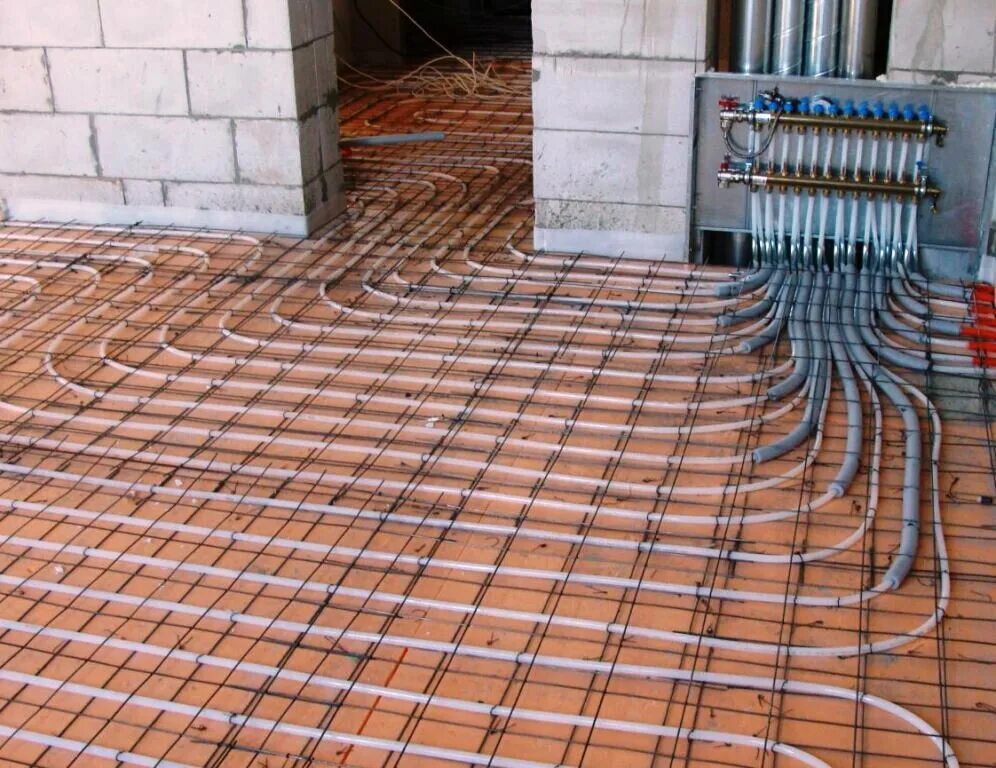 Установка тёплого пола