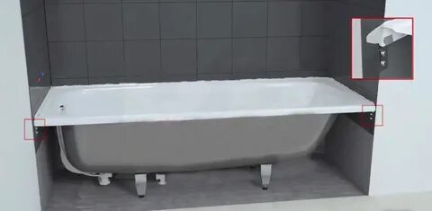 Установка ванны