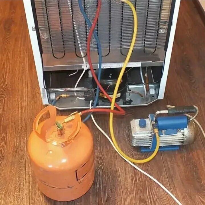 Заправка фреона в холодильник