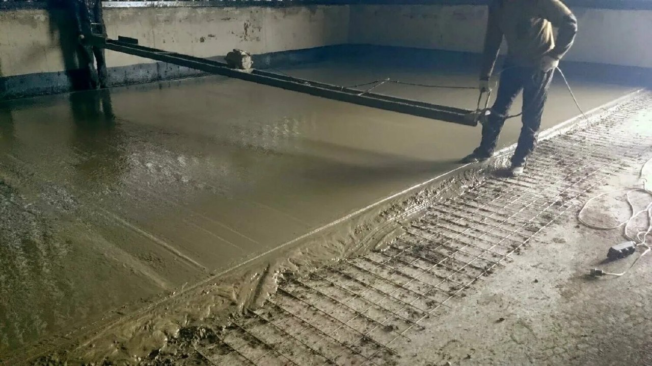 Заливка стяжки