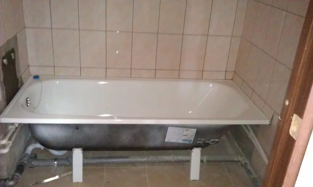 Установка ванны