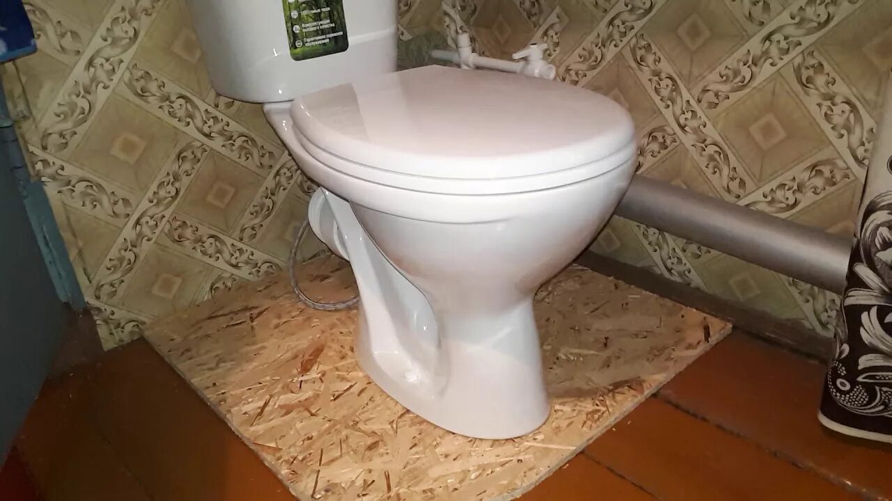 Установка унитаза