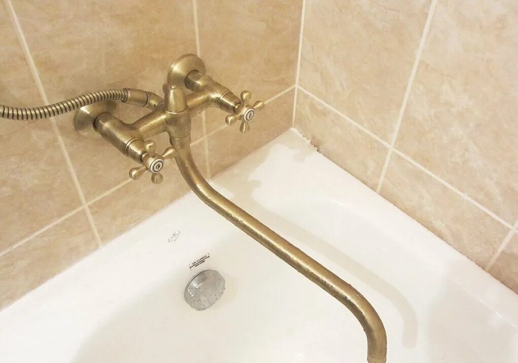 Установка смесителя