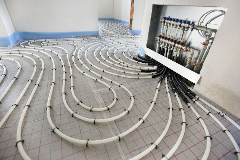 Установка тёплого пола