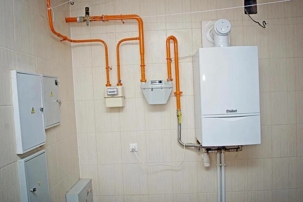 Установка котла