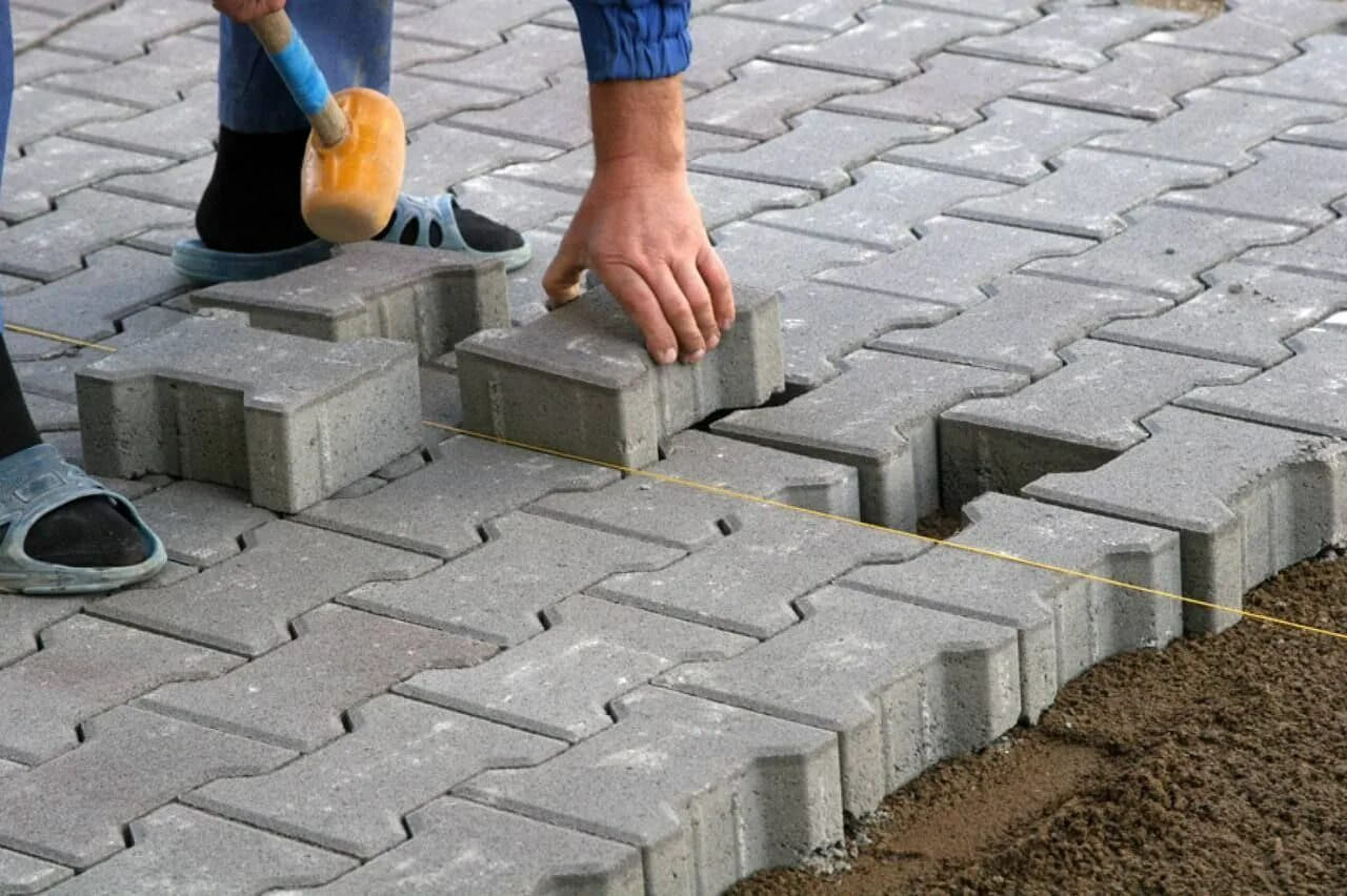 Укладка брусчатки
