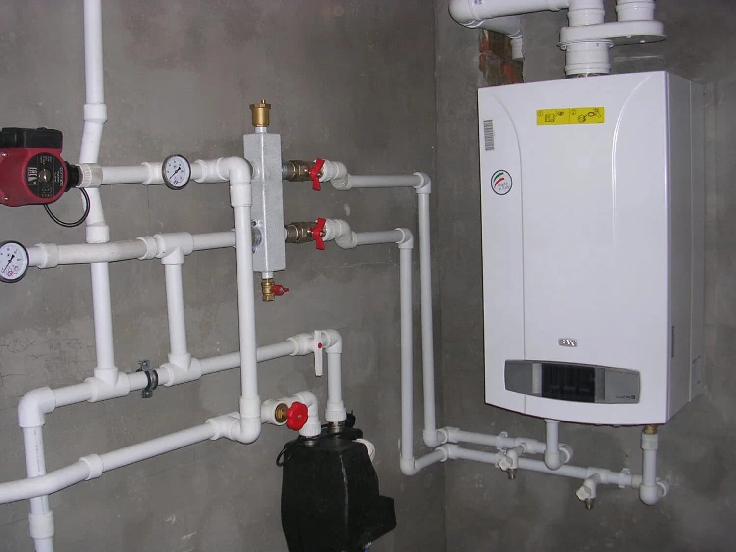 Установка котла отопления