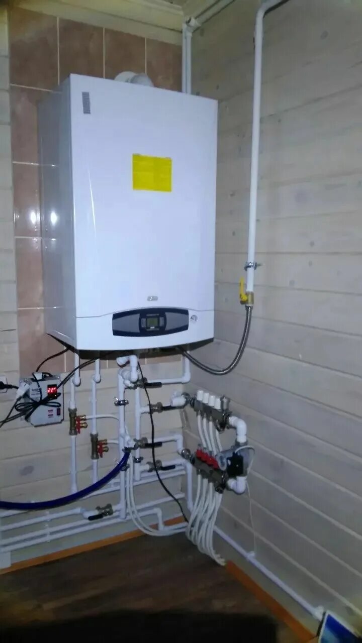 Установка котла