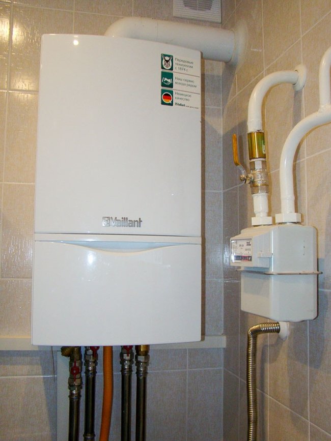 Установка котла