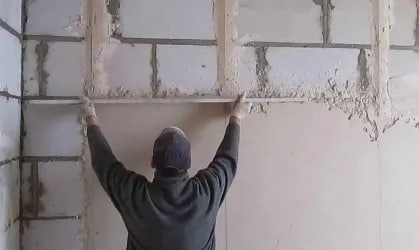 Услуга штукатурки стен и потолков