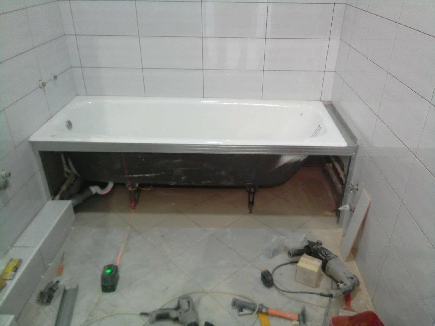 Услуга установки ванны