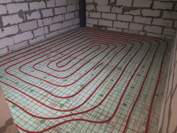 Установка тёплого пола