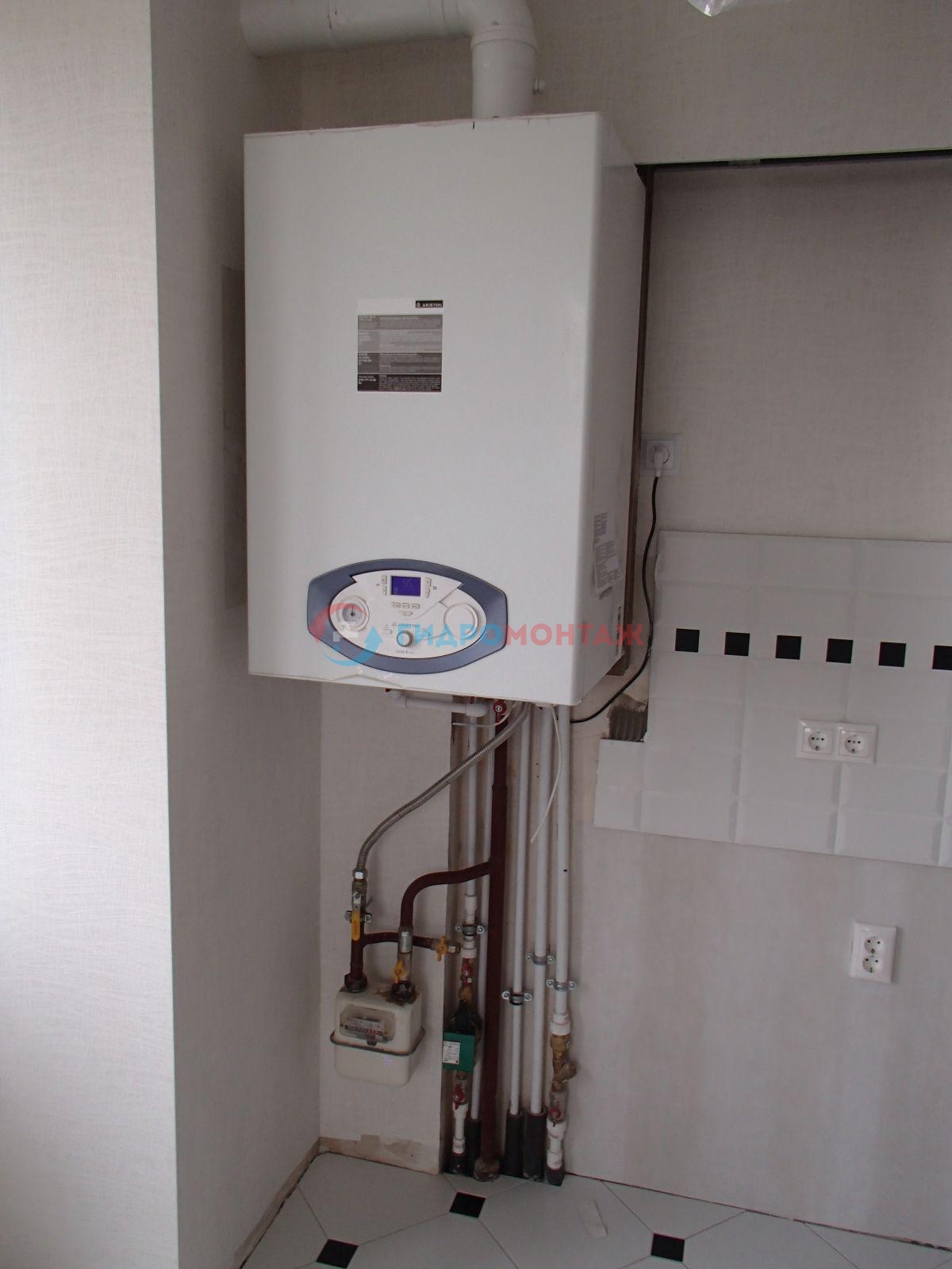 Установка котла