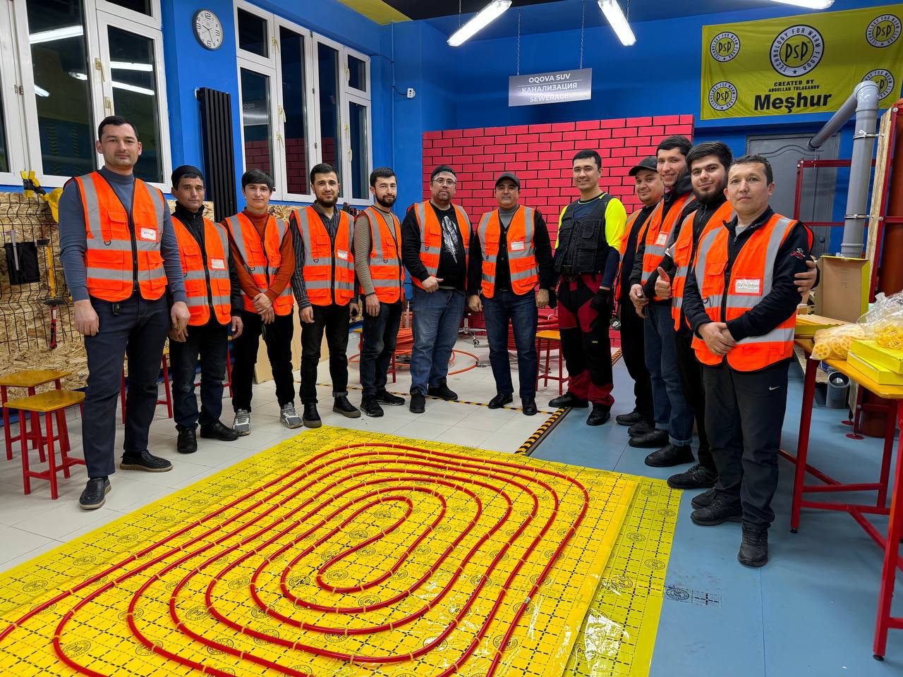 Установка тёплого пола