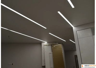 Установка LED-светильников