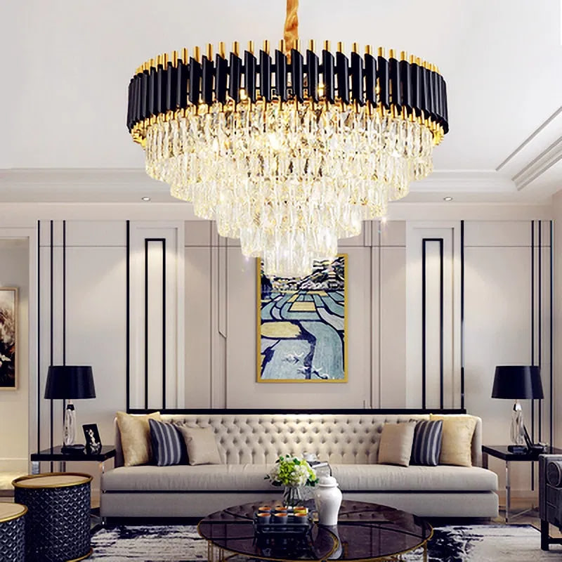 Установка люстры