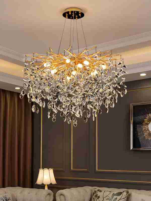 Установка люстры