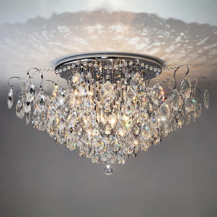 Установка люстры