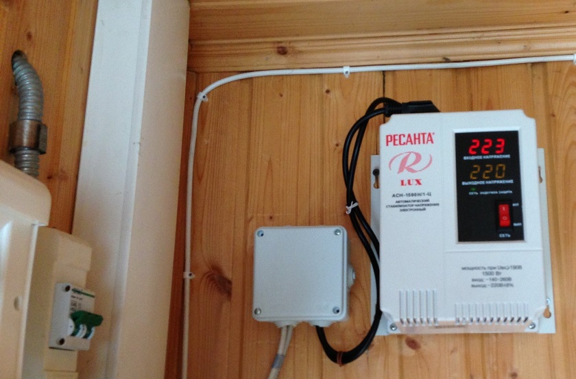 Установка стабилизатора