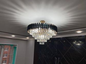 Установка люстры