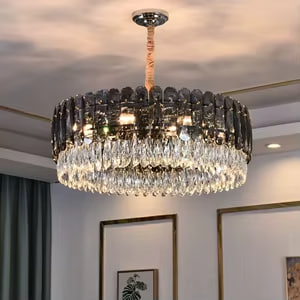 Установка люстры