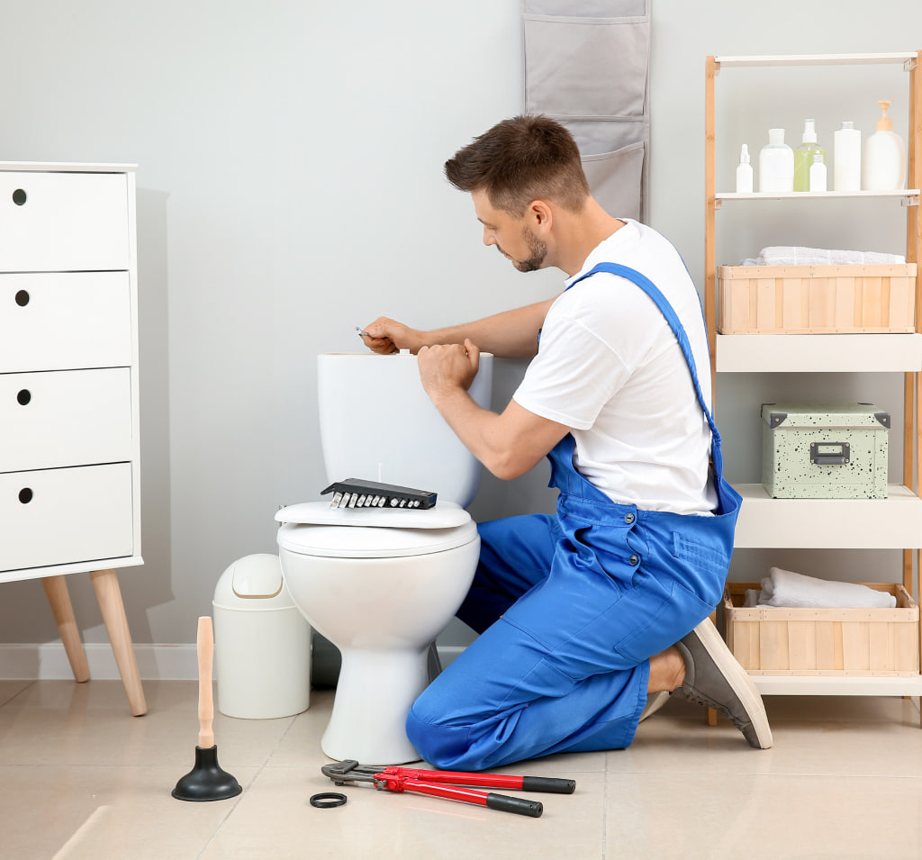 Установка унитаза