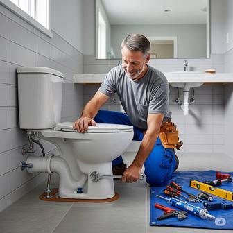 Установка унитаза