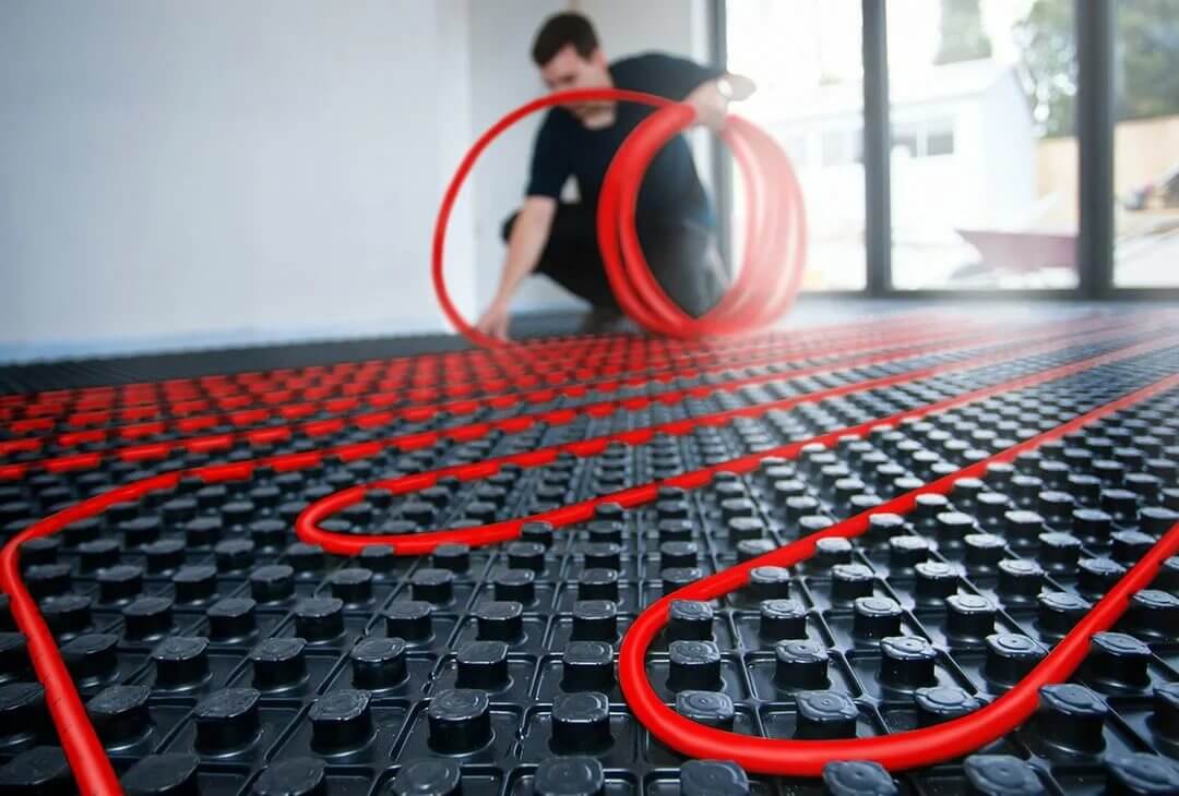 онтаж тёплого пола