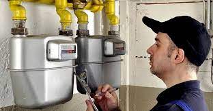 Установка газового счётчика