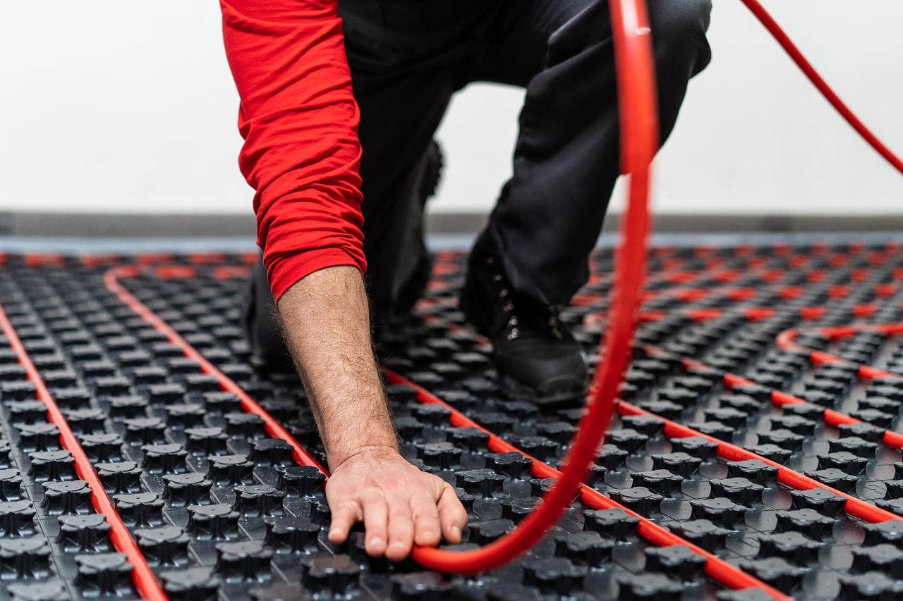 Монтаж тёплого пола (topli pol)