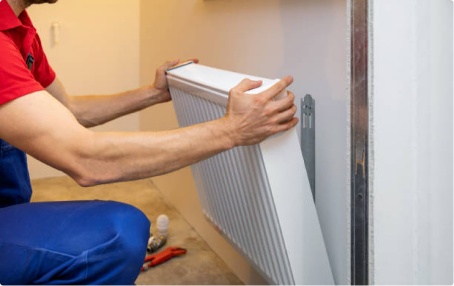 Установка радиатора