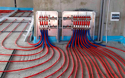 Монтаж системы тёплого пола