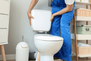 Установка унитаза