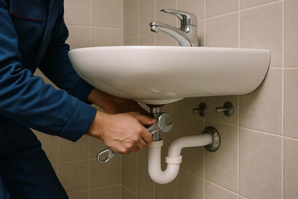 Установка раковины