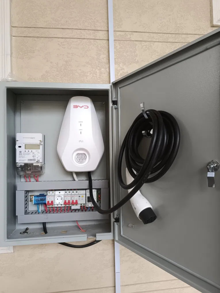 Установка зарядной станции для электромобиля - Электромонтажные услуги