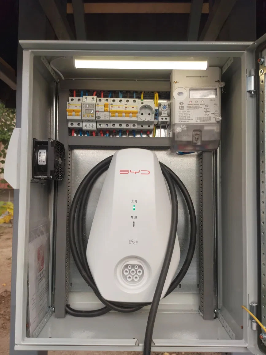 Подключение зарядки для электромобиля - Электромонтажные услуги