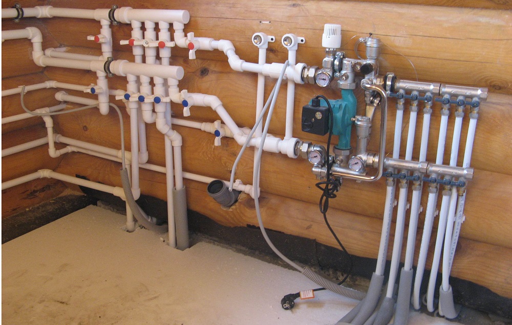 Монтаж сантехнической точки