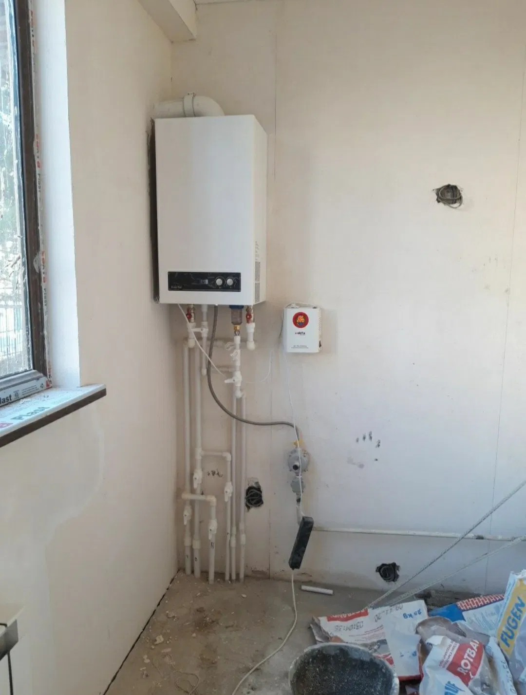 Установка котла